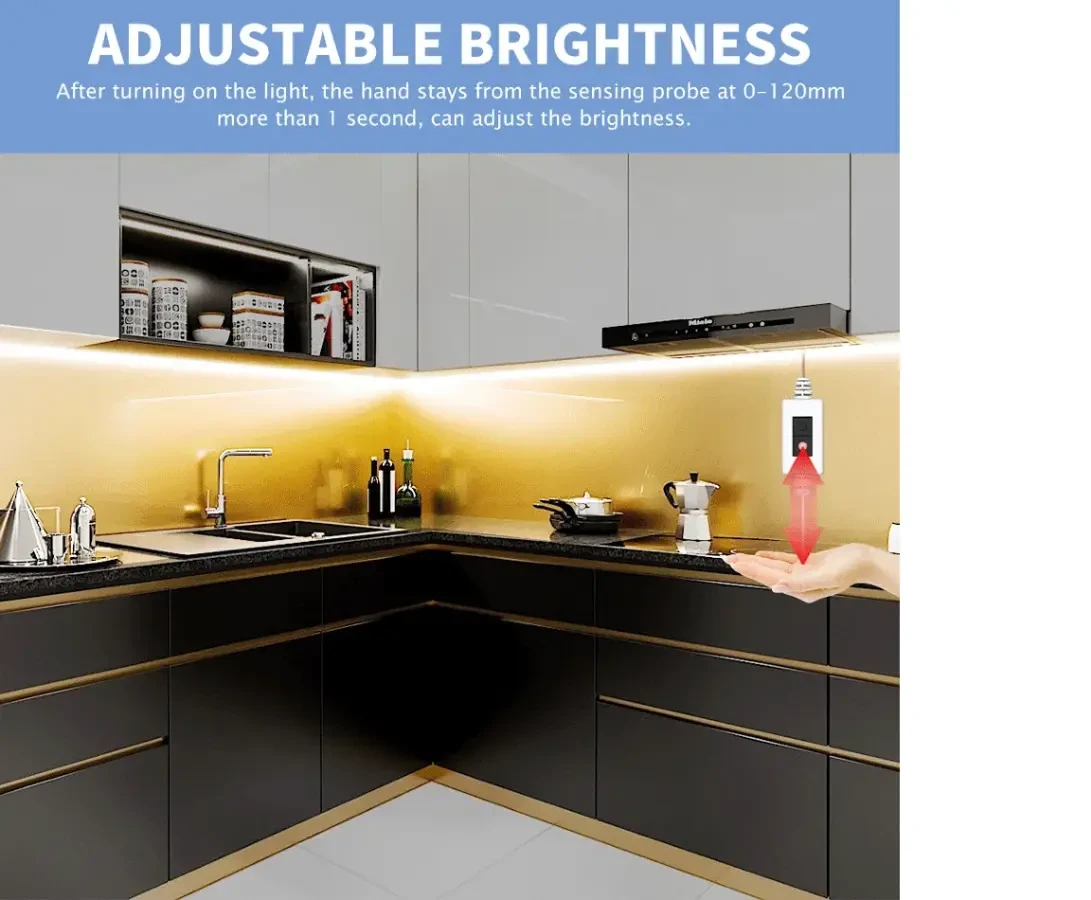 Світлодіодна стрічка з датчиком руху та регулятором яскравості 2 м 2