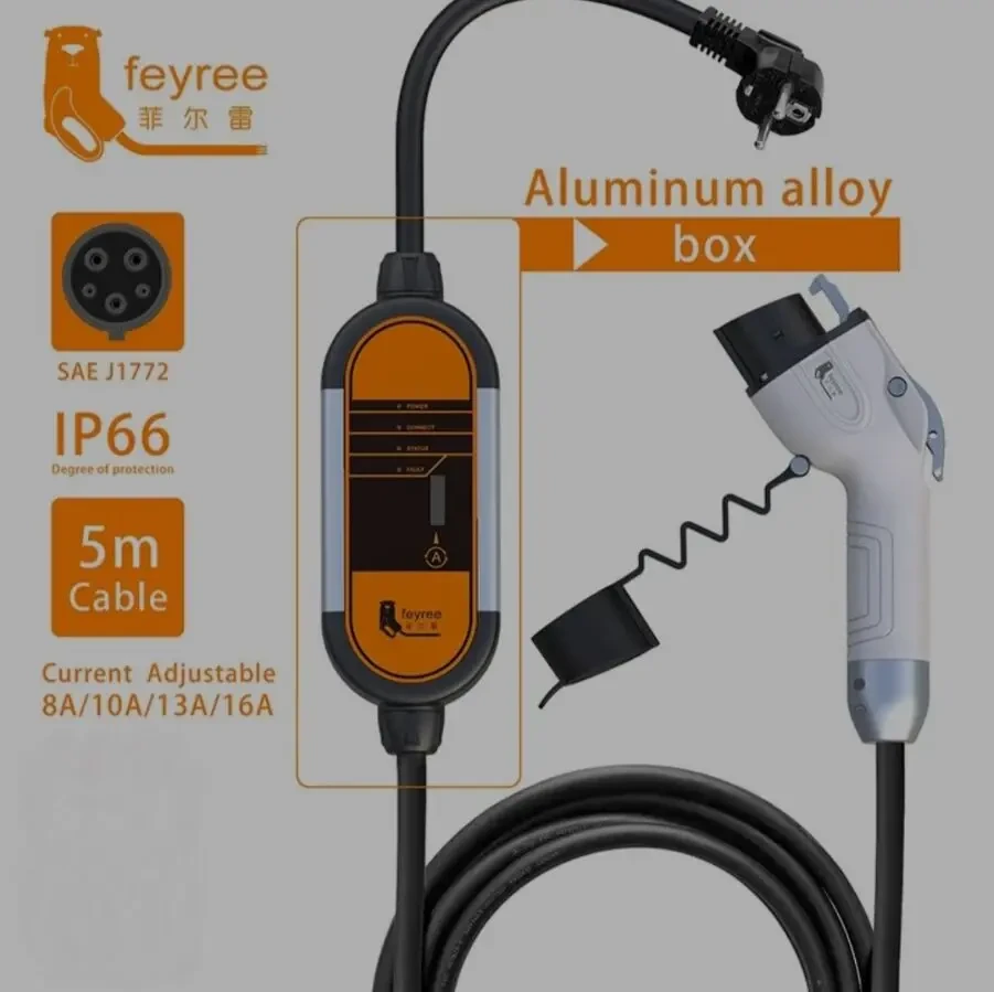 Быстрая зарядка J1772 , type 2 , 1 фаза, 3 фази для електрокаров