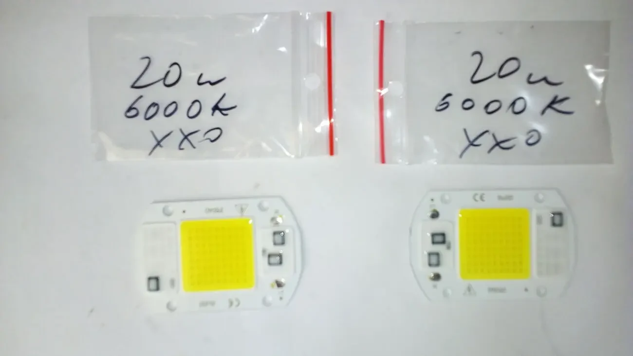 Матрица светодиод світлодіод 20 вт.220в. с термопастой  6000К холодный