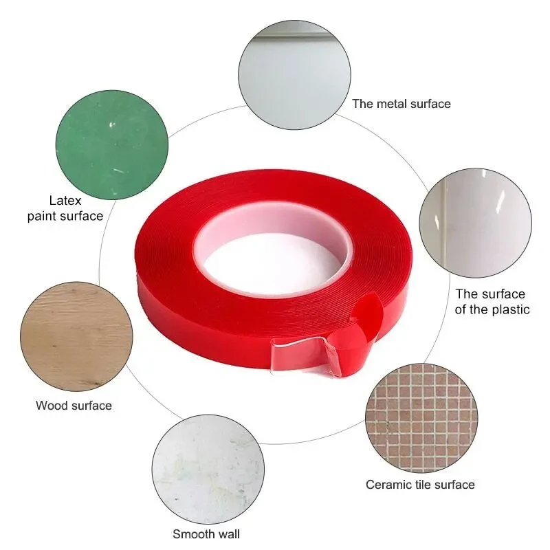 Скотч 2сторонний суперкрепкий прозрачный универсальный 3м х2,5см х1мм 8