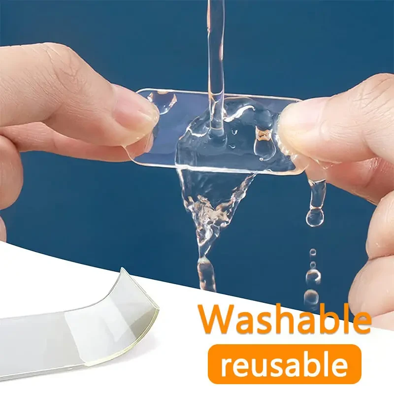 двусторонние клеющиеся полоски,суперкрепкие.наноскотч 1,5см х4,5см 8