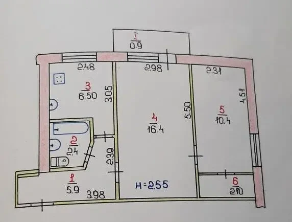 Продам 2-кім. квартиру Карачуни 9