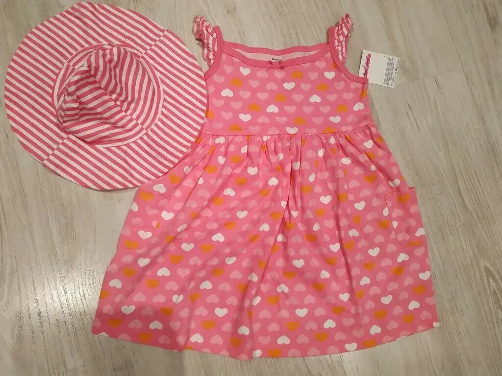 Новый летний сарафан шляпка Gerber двухсторонняя , размер 5 Т