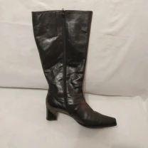 Сапоги кожаные на широкую голень Португалия