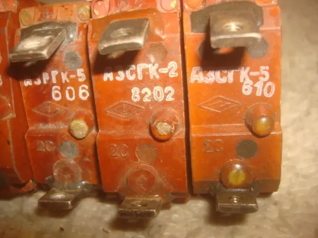 Тумблера АЗС . АЗСГК . АЗРГК 7