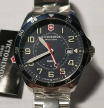 Новые швейцарские часы Victorinox Swiss Army Fieldforce GMT  сапфир