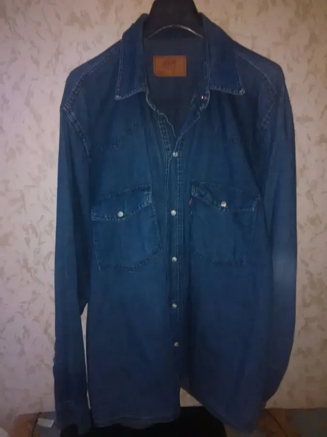 Мужская джинсовая рубашка (Турция).