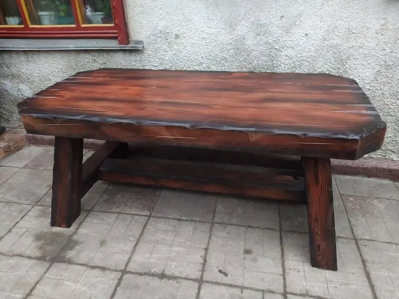 Комплект мебели для бани  7 ( для бани, под старину, стол и лавки 7