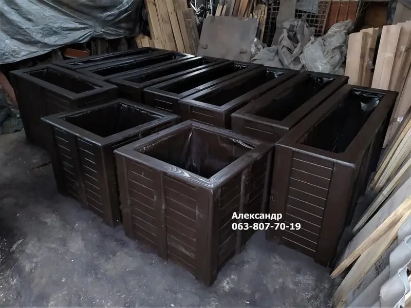 Уличные кашпо для ТУЙ ( деревьев, цветов, горшки, утепленные дереа 6