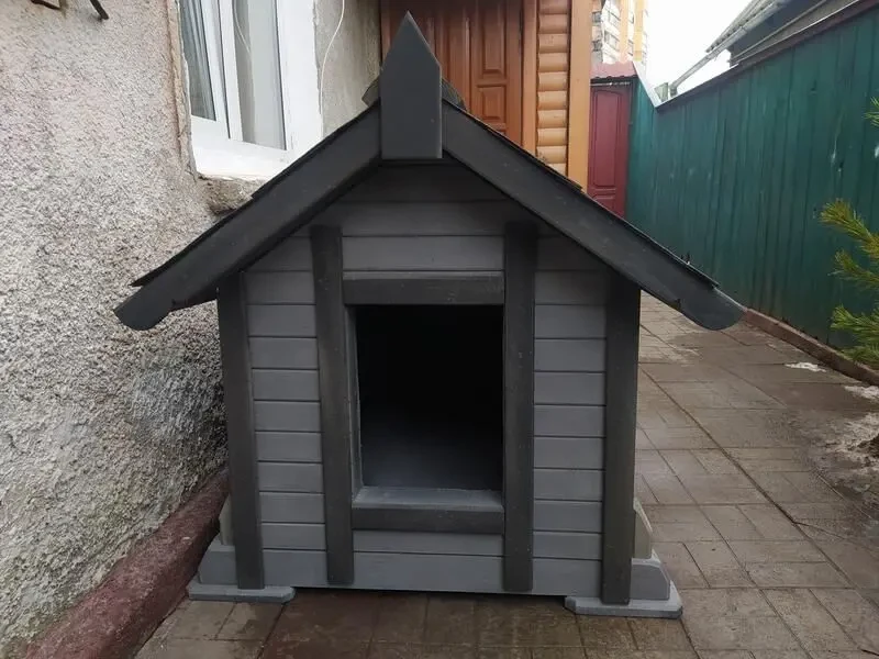 Утепленная будка для великої собаки ( велика буда ) 6