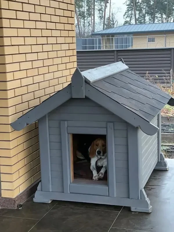 Утепленная будка для великої собаки ( велика буда )