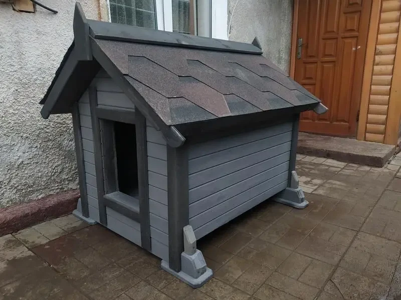 Утепленная будка для великої собаки ( велика буда ) 8