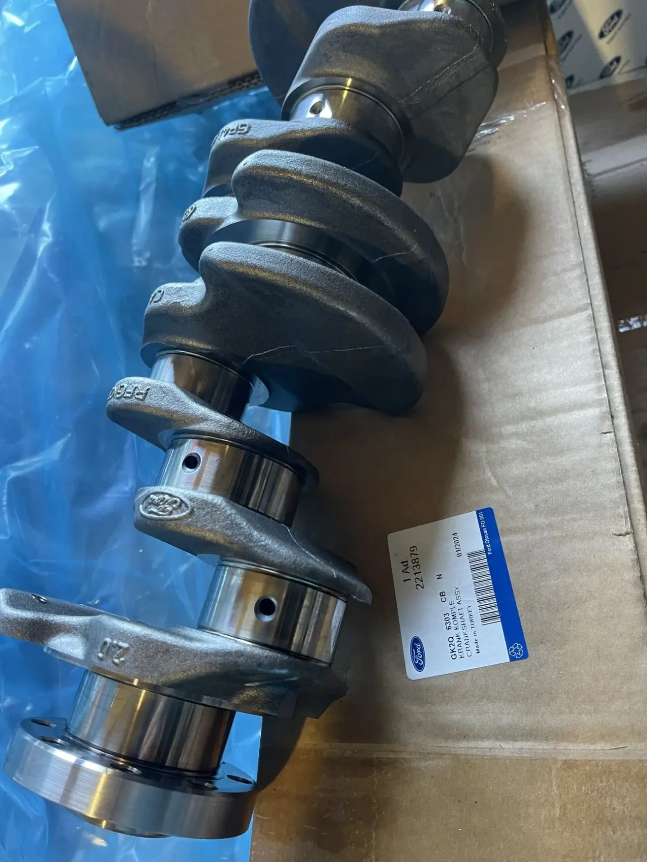 Коленвал. Gk2q-6300-CC.Форд транзит. Gk2q-6303-CB. Евро 6 2