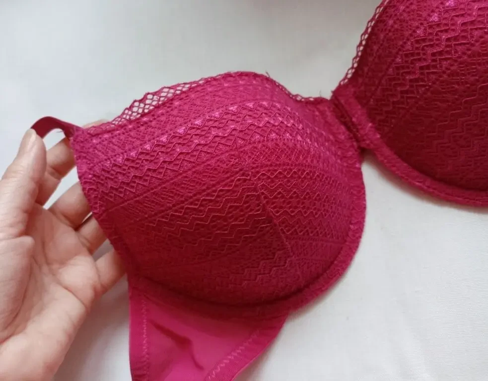F&F EUR 75D идет на 75 B Бюстгальтер поролон косточка малиновый 5