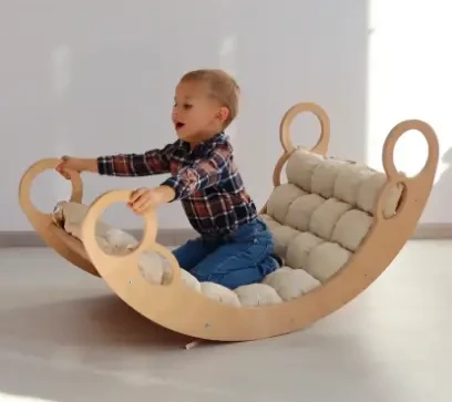 Дитяча гойдалка балансир з матрасиком 4