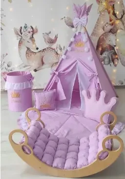 Дитяча гойдалка балансир з матрасиком 2