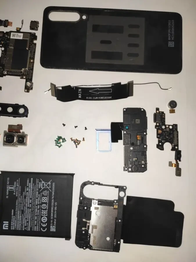 Xiaomi MI 9 SE плата рамка шлейф камера кришка сканер динамік накладка 2