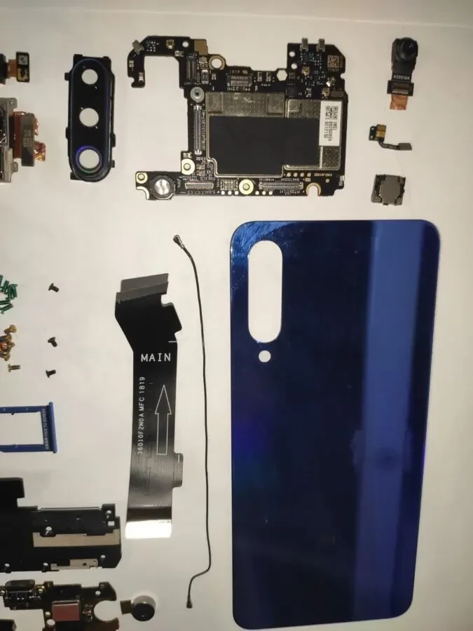 Xiaomi MI 9 SE плата рамка шлейф камера кришка сканер динамік накладка 5