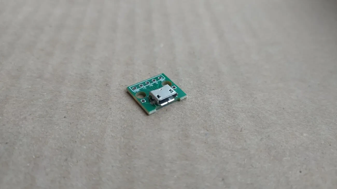Разъем Micro Usb на плате 6