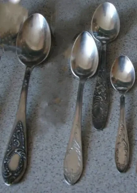 Набор ложек мельхиоровых.