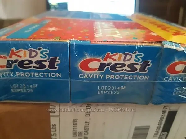 ДИТЯЧА з 2-х років від карієсу паста 130g смак жуйки Crest Kids Cavity 3