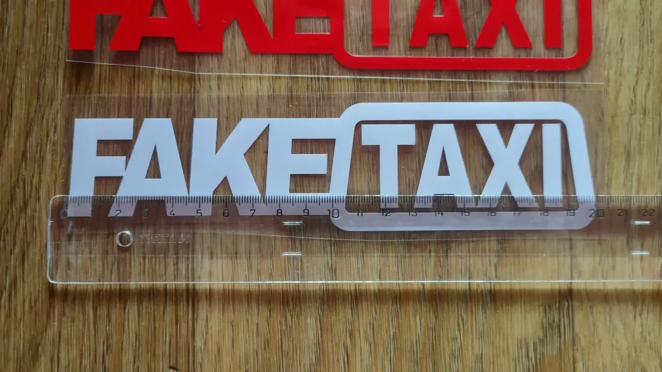 Наклейки на автомобиль Faketaxi Чёрная, Красная, Белая, Желтая 6