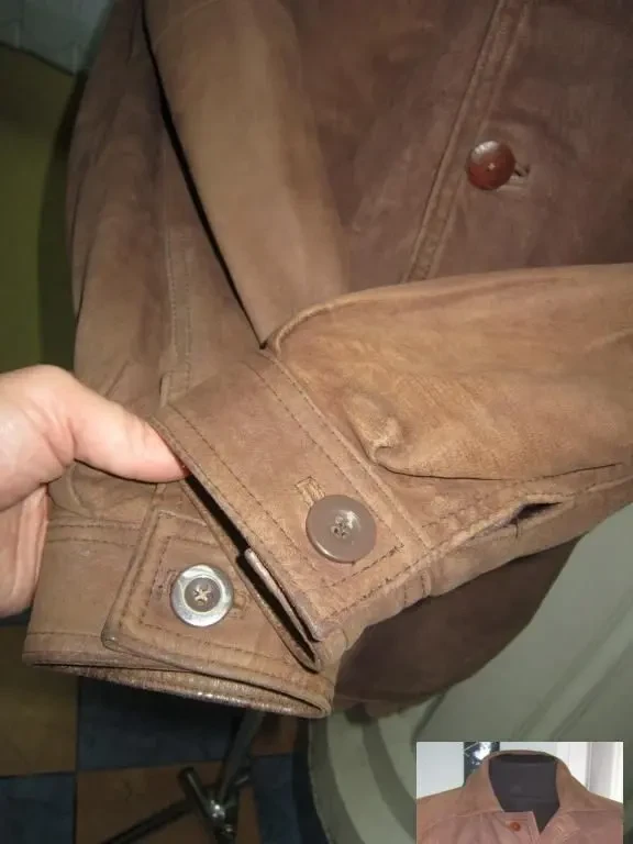 Класична шкіряна чоловіча куртка DAVIGNO. Італія. 58р. Лот 1121 5