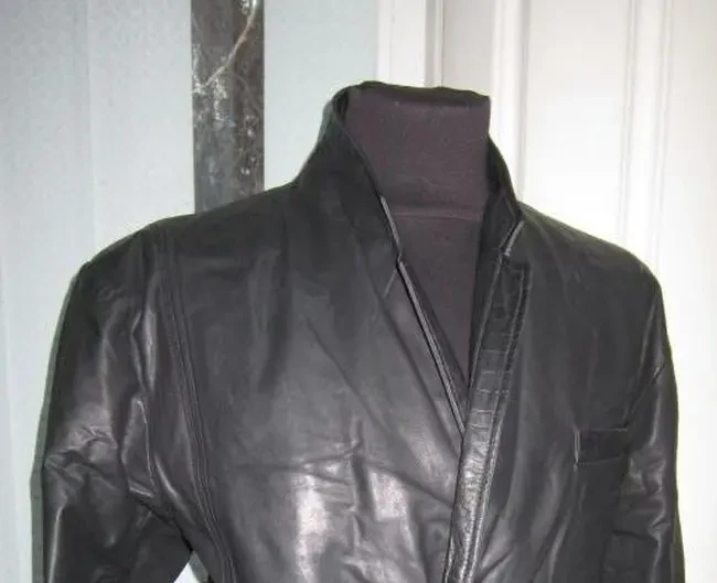 Легенька шкіряна чоловіча куртка-піджак. Gianni Frascati. 56р. Лот1123