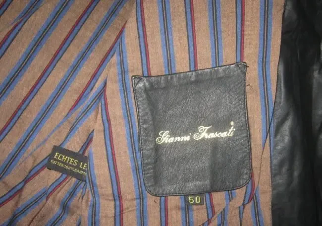 Легенька шкіряна чоловіча куртка-піджак. Gianni Frascati. 56р. Лот1123 6