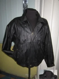 Класний шкіряний чоловічій бомбер Porcnappa Leder. 62р. Лот 1127