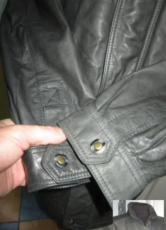 Велика шкіряна чоловіча куртка ECHT LEDER. Німеччина. 60р. Лот 1131 6