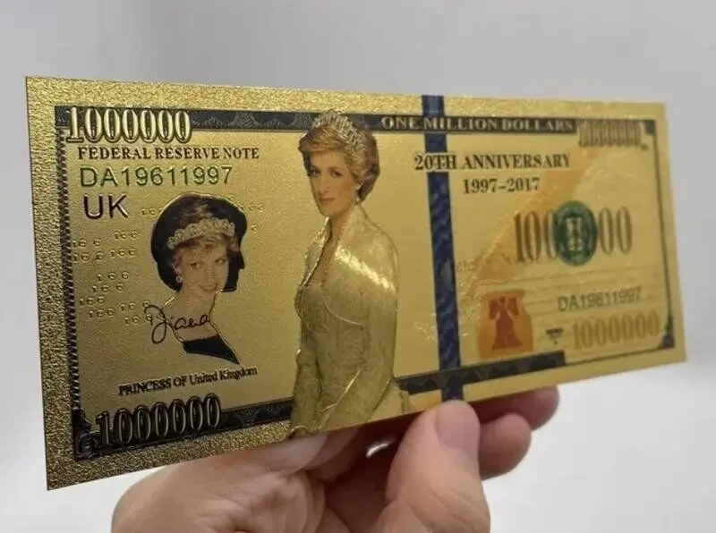 Сувенірна банкнота one million dollars Princess Diana 2