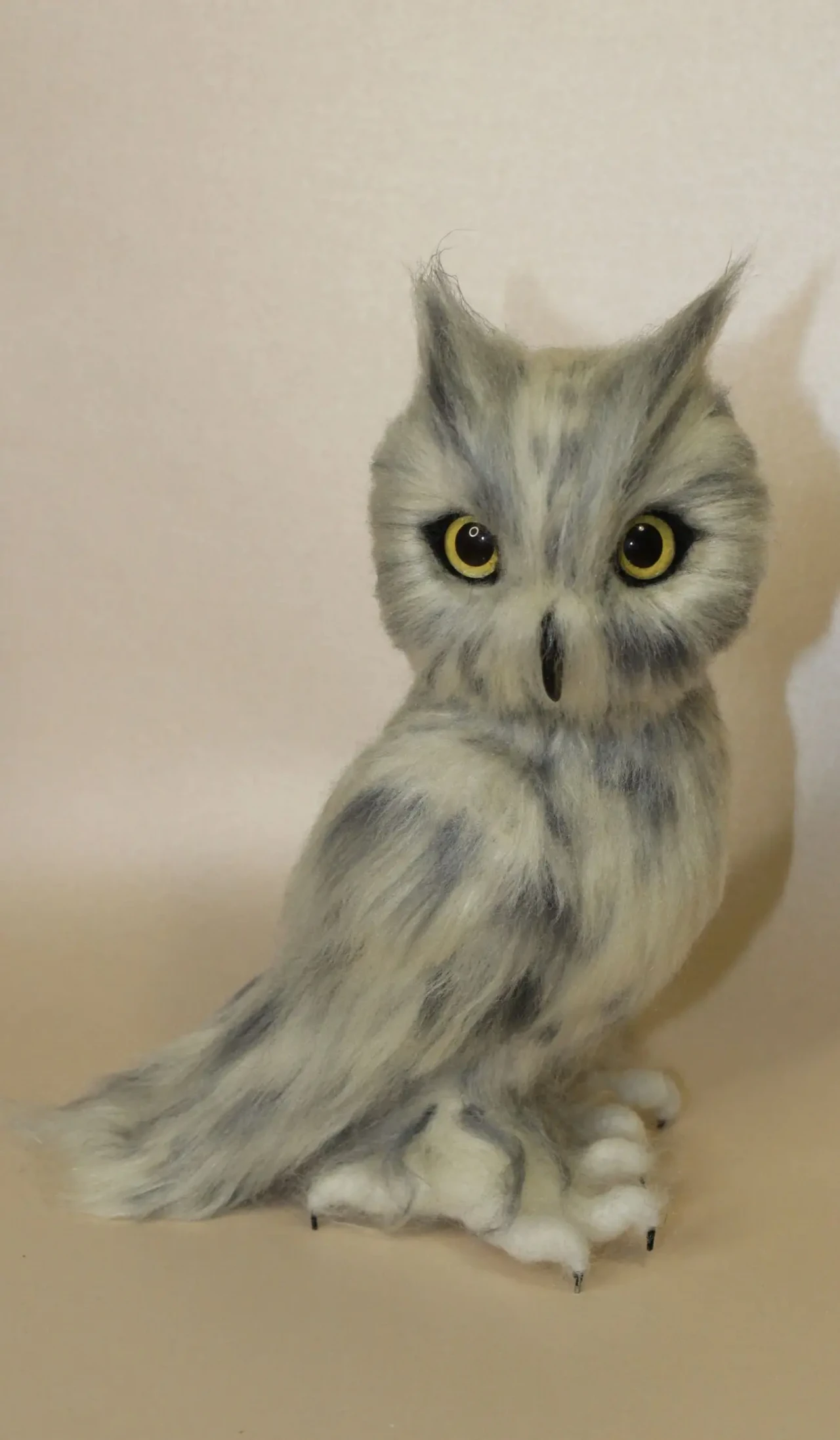 Сова іграшка валяна полярна птица валяні іграшки сова букля подарунок 6