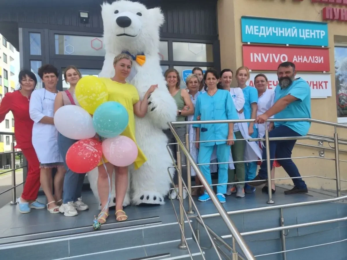 Білий Вітальний Ведмедик Київ та Київська область 1300 грн 8