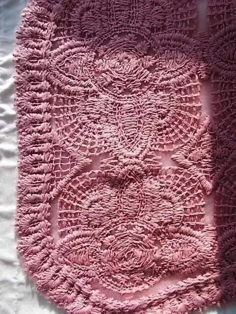 Жилет нежно-сиреневый цвет перед  ткань гипюр 2 детали 8