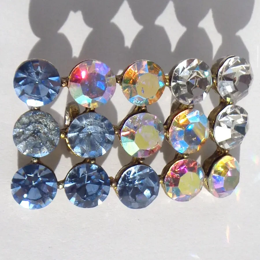 Винтажная Заколка резинка для волос со стразами брошка подвеска брошь 7