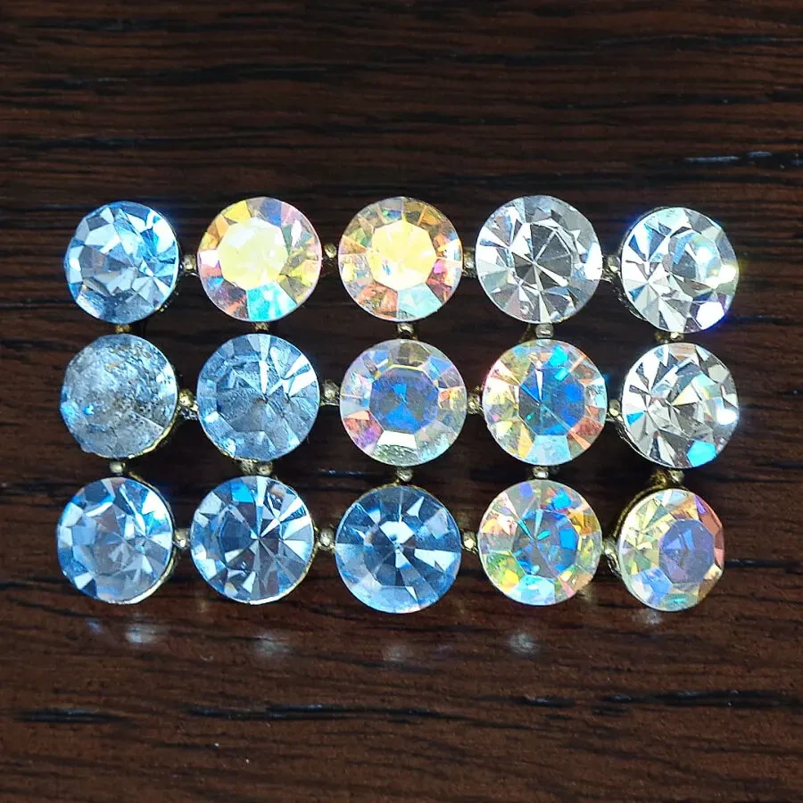 Винтажная Заколка резинка для волос со стразами брошка подвеска брошь 2