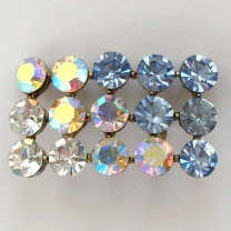 Винтажная Заколка резинка для волос со стразами брошка подвеска брошь