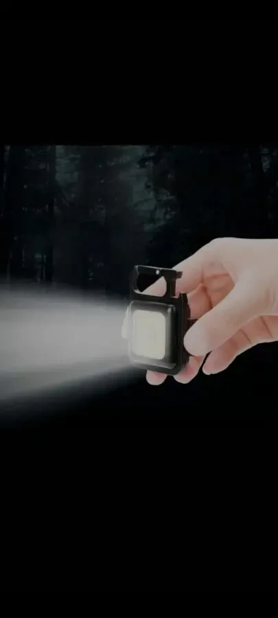 Фонарик брелок акумуляторний LED COB з карабіном та магнітом 500 mAh 2