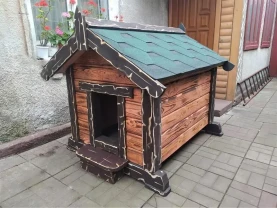 Утепленная будка Под СТАРИНУ для большой собаки ( домик )