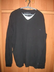 Свитерок муж. RESERVED р.XXL(54-56) тонкий черный под пиджак