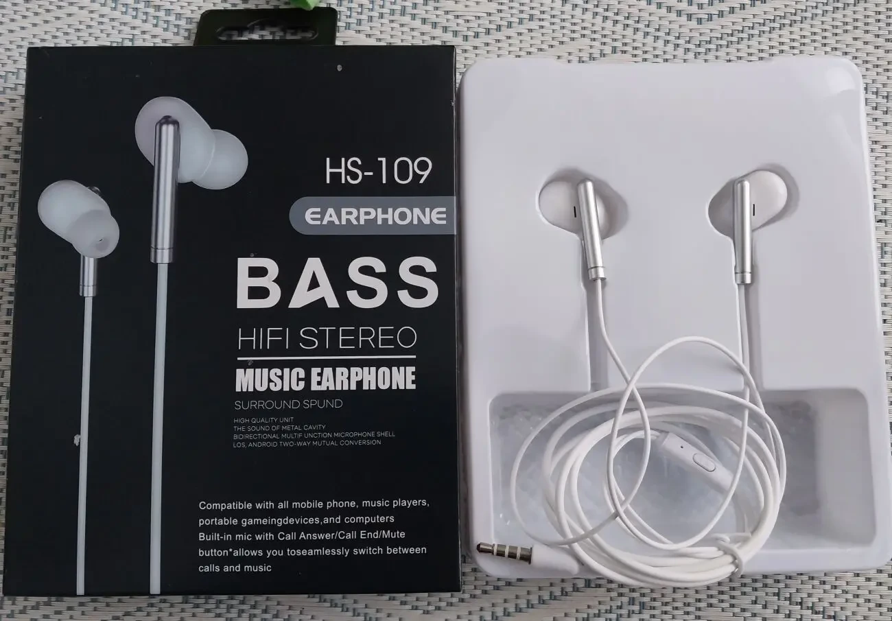 Наушники вакуумные стерео Bass Earphone Universal L-202 3,5 мм 7