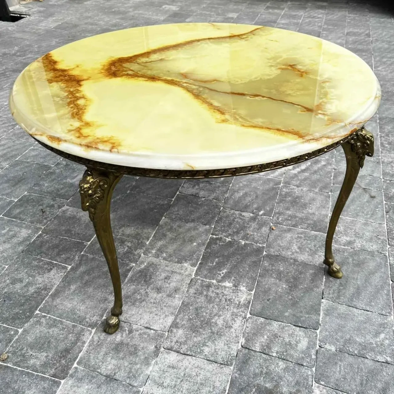 Столик бронза онікс. Вінтаж 3