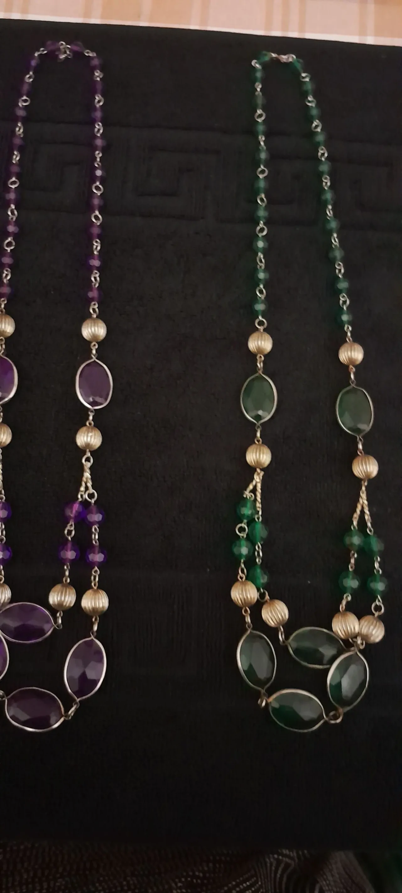 Красивое фиолетовое колье. Ретро 9