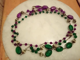 Красивое фиолетовое колье. Ретро