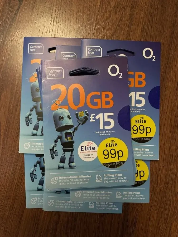 Англійські сім-карти О2. Стартові пакети Великобританії