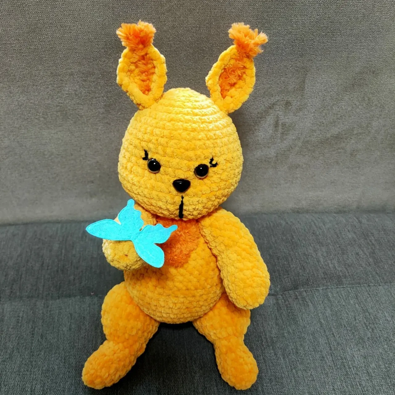 Білочка  білка 30 см іграшка мяка вязана подарунок