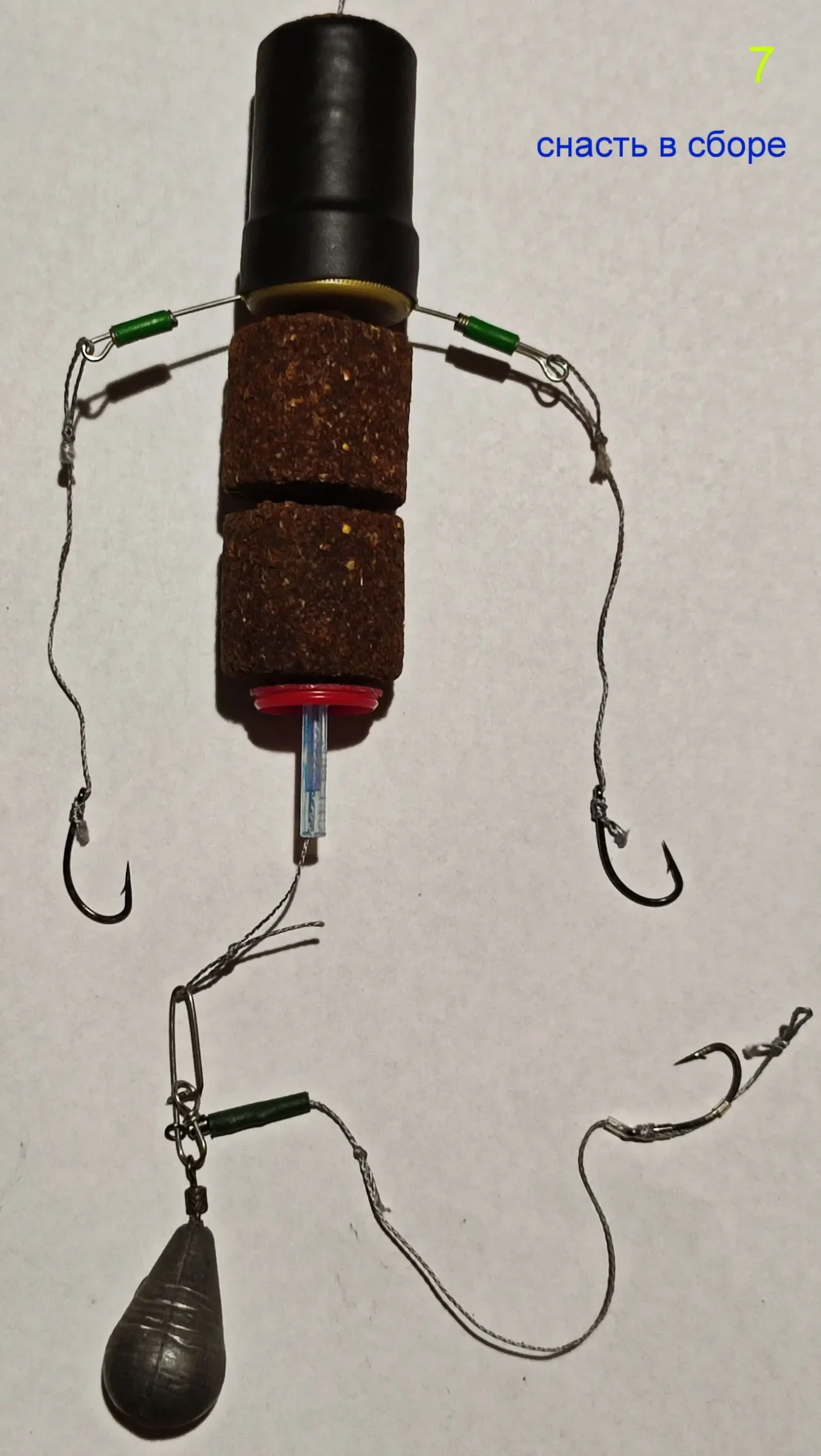 оснастка для ловли толстолобика с подводным поплавком 8