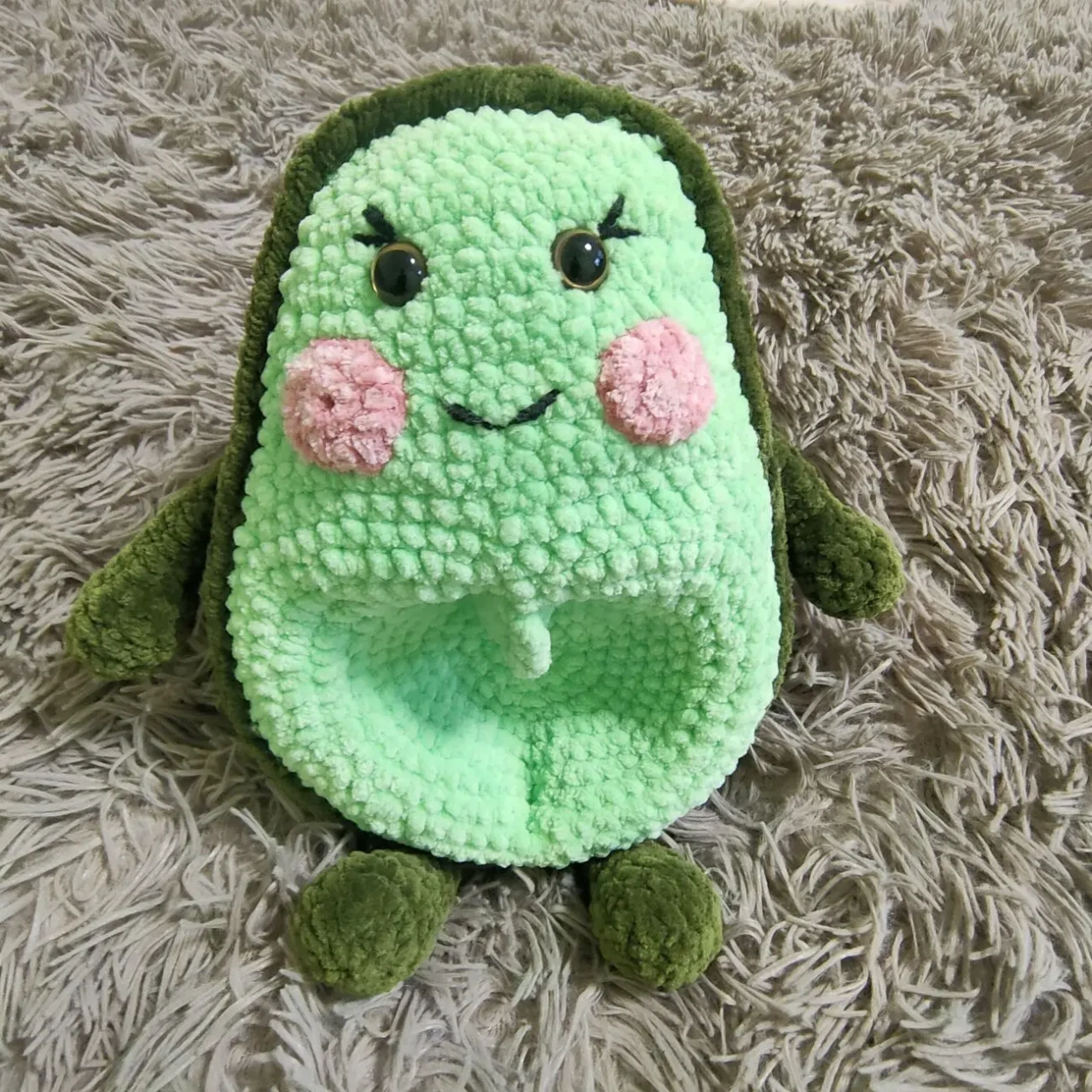 Іграшка м'яка закохані авокадо з сердечком 20 см 2