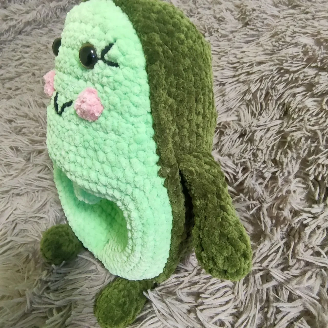 Іграшка м'яка закохані авокадо з сердечком 20 см 4